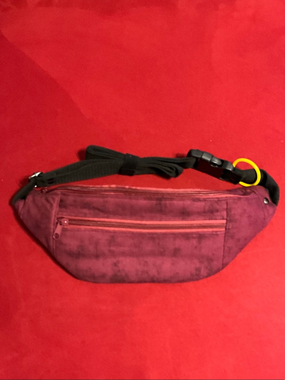 Unisex Burgundy Waist Pack Fanny Pack / Crossbody